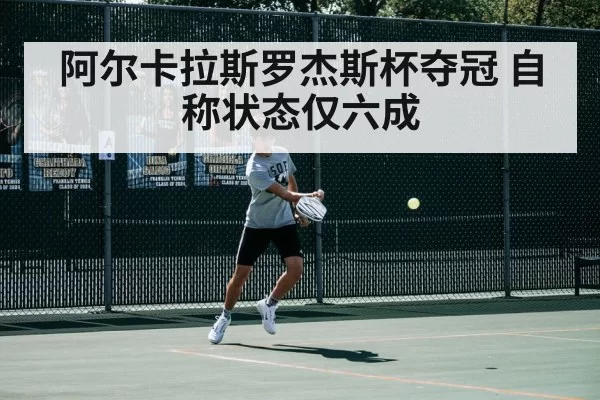 Alcaraz tennis match
